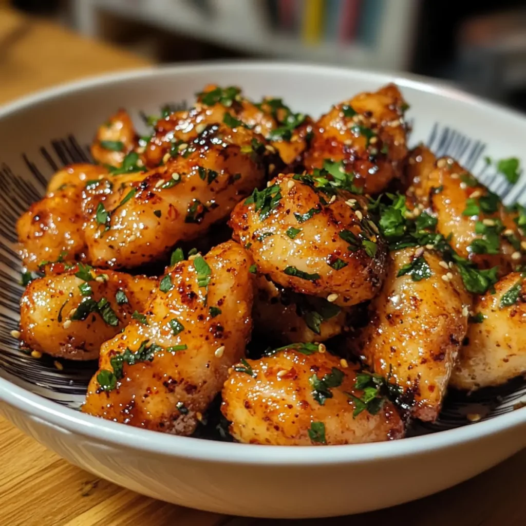 Spicy Garlic Chicken Bites