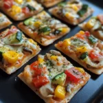 Mini Veggie Pizza Slices