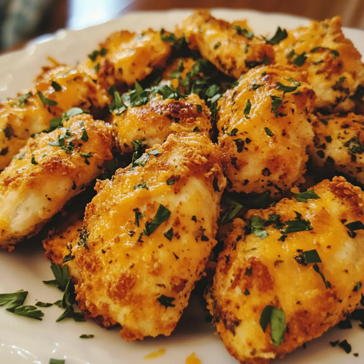 Cheddar Ranch Baked Chicken Pieces