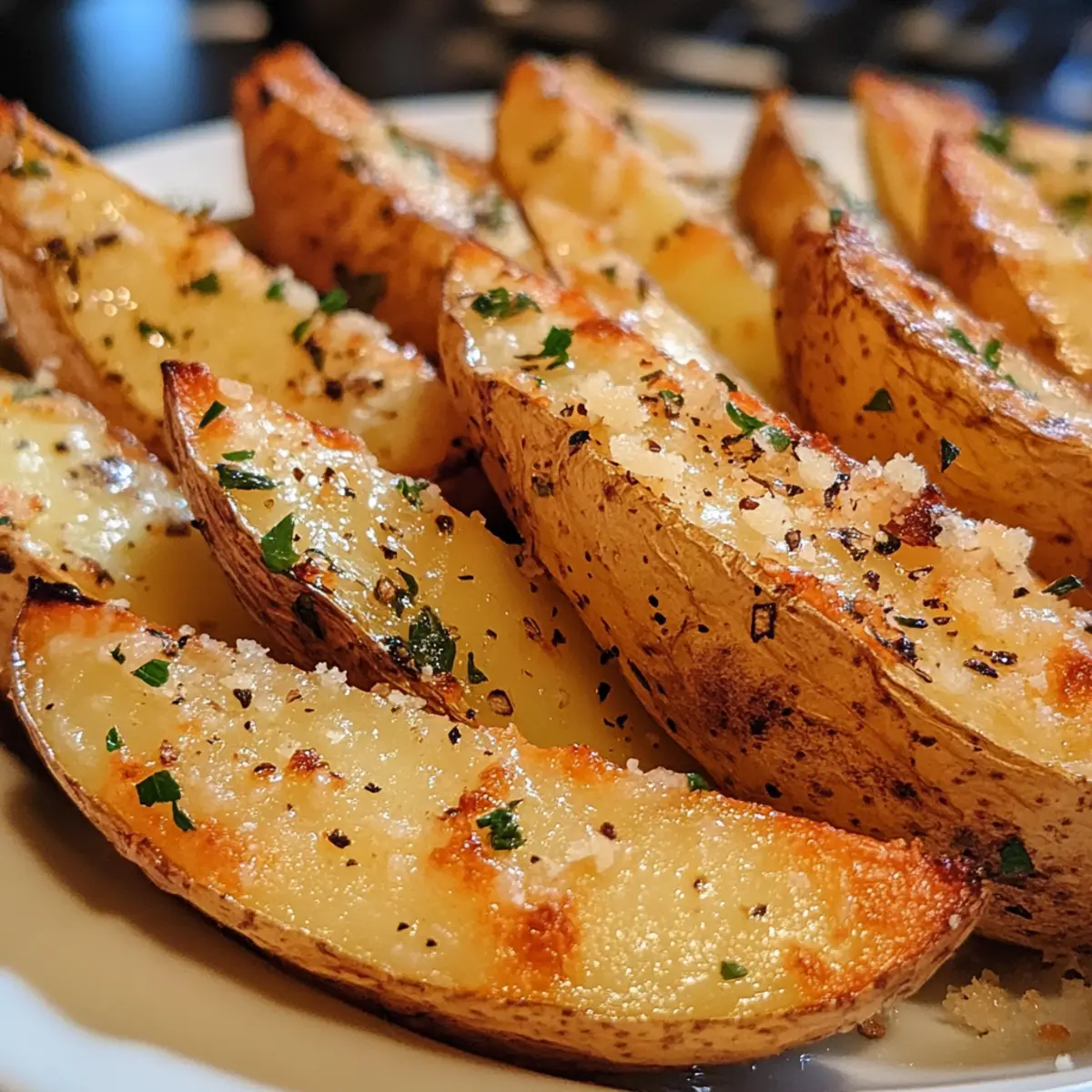 Garlic Parmesan Potato Wedges