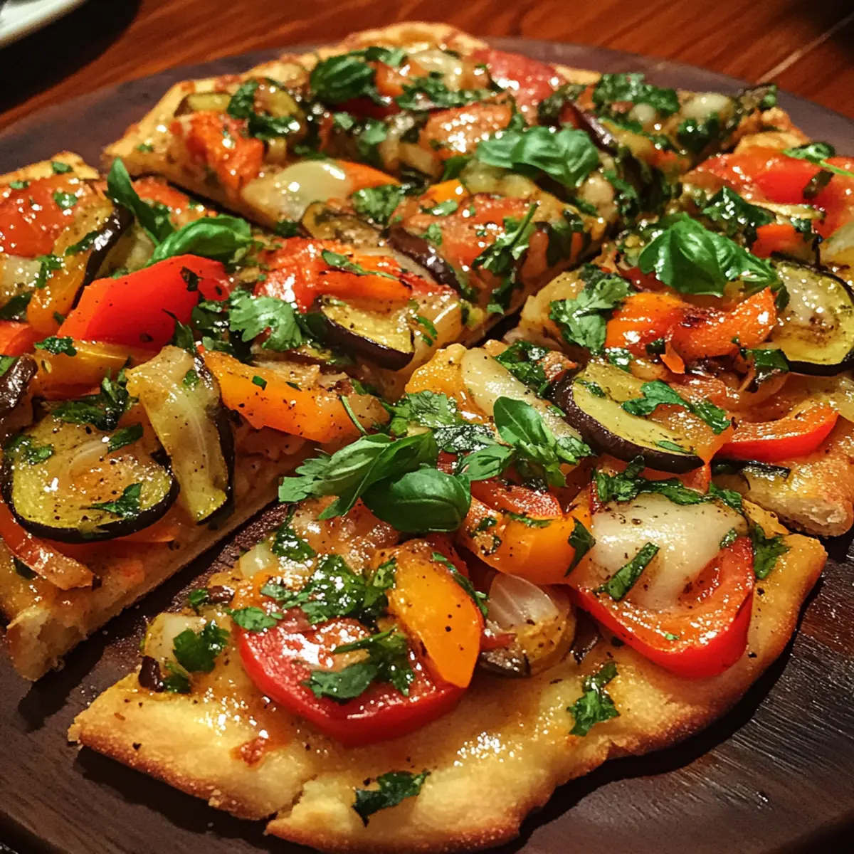 Flavor Packed Veggie Flatbread