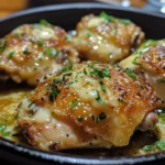 Garlic Cheese Baked Chicken Thighs