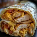 Quick Chicken Breakfast Wrap