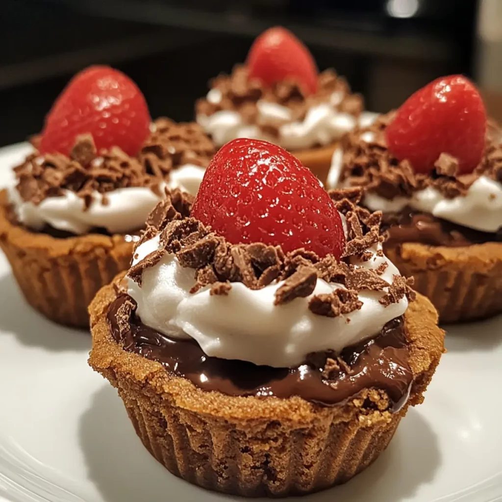 Chocolate Pudding Cookie Cups