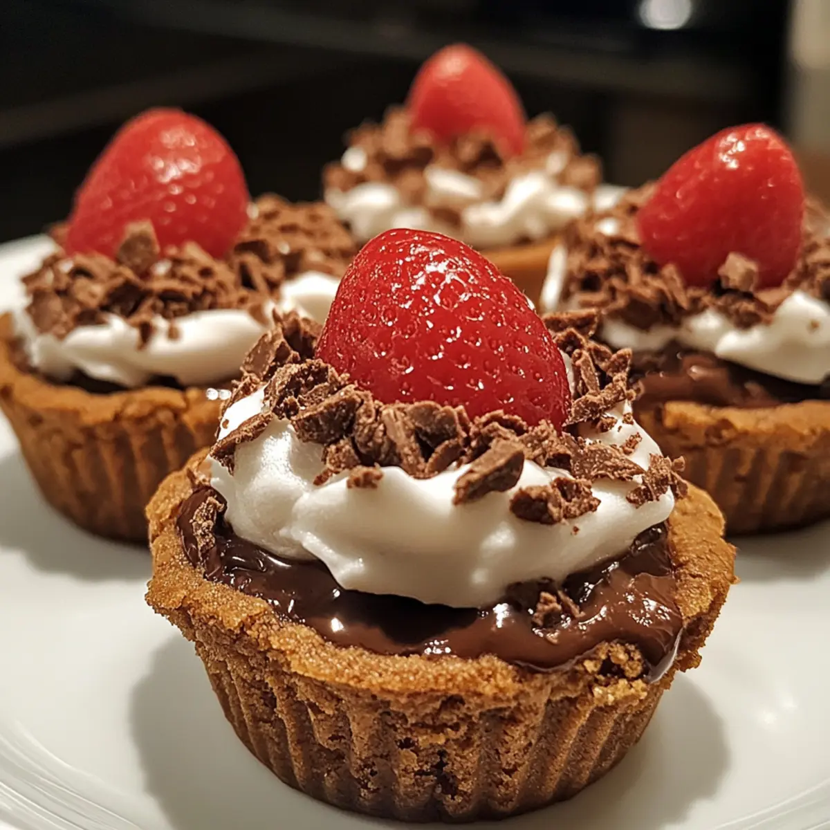 Chocolate Pudding Cookie Cups