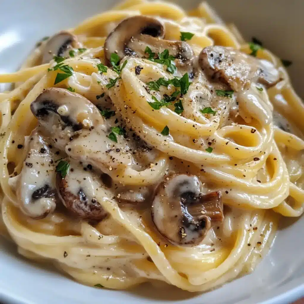 Creamy Garlic Mushroom Pasta
