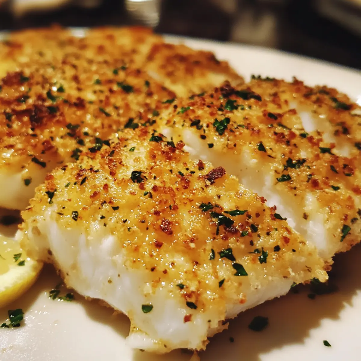Baked Parmesan Crusted White Fish