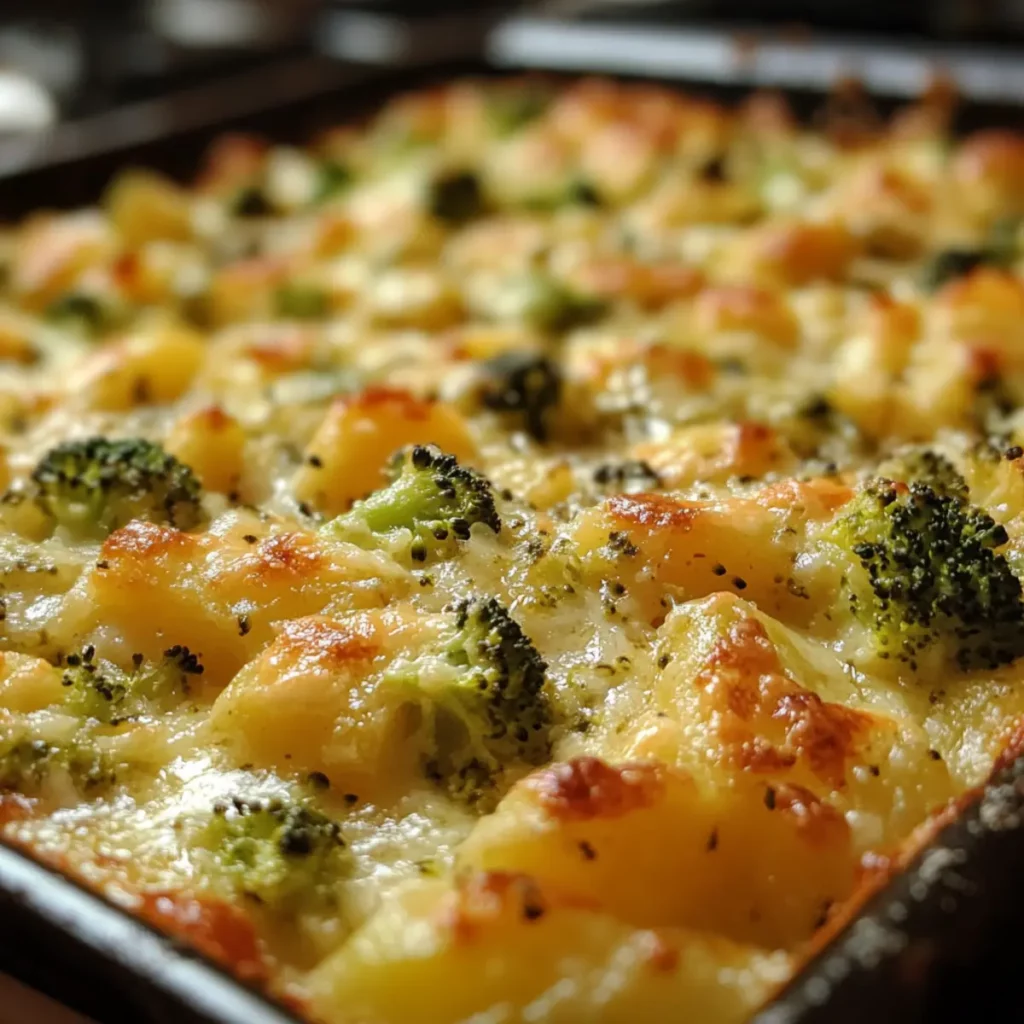 Cheesy Broccoli Potato Casserole
