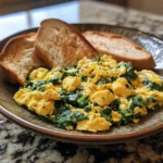 Quick Spinach Egg Scramble