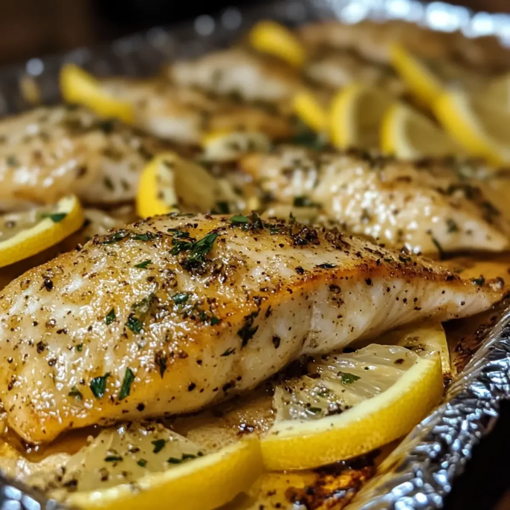 Lemon Herb Tilapia Sheet Pan