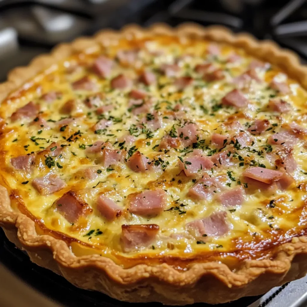 Savory Ham and Cheese Quiche