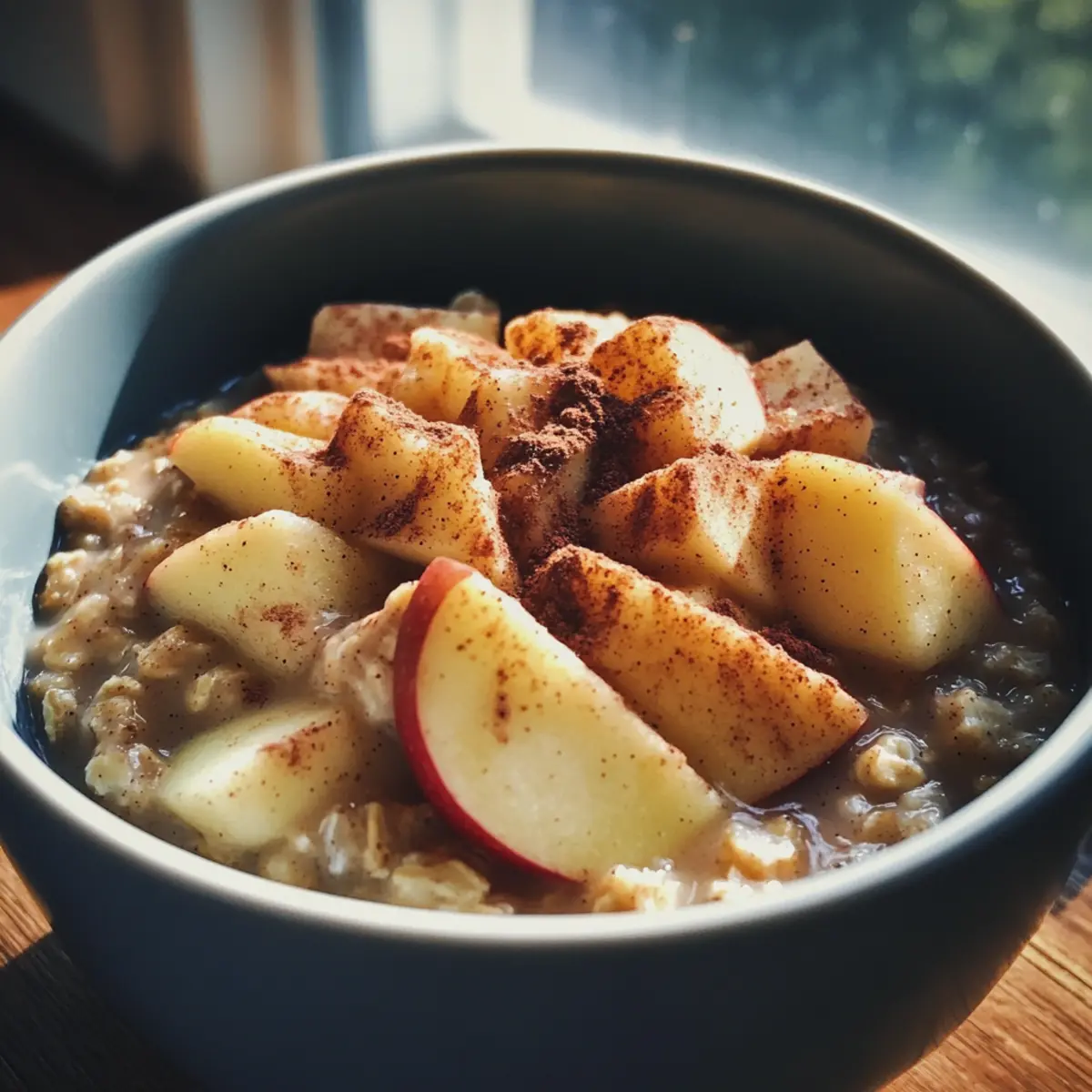 Healthy Apple Cinnamon Oatmeal