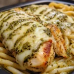 Creamy Pesto Mozzarella Chicken