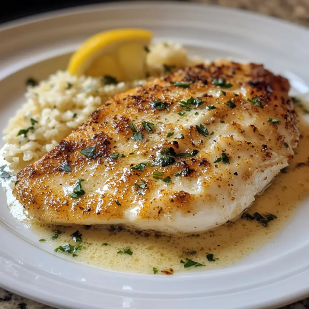 Creamy Garlic Parmesan Tilapia