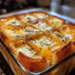 Easy Cheesy Egg Toast Bake