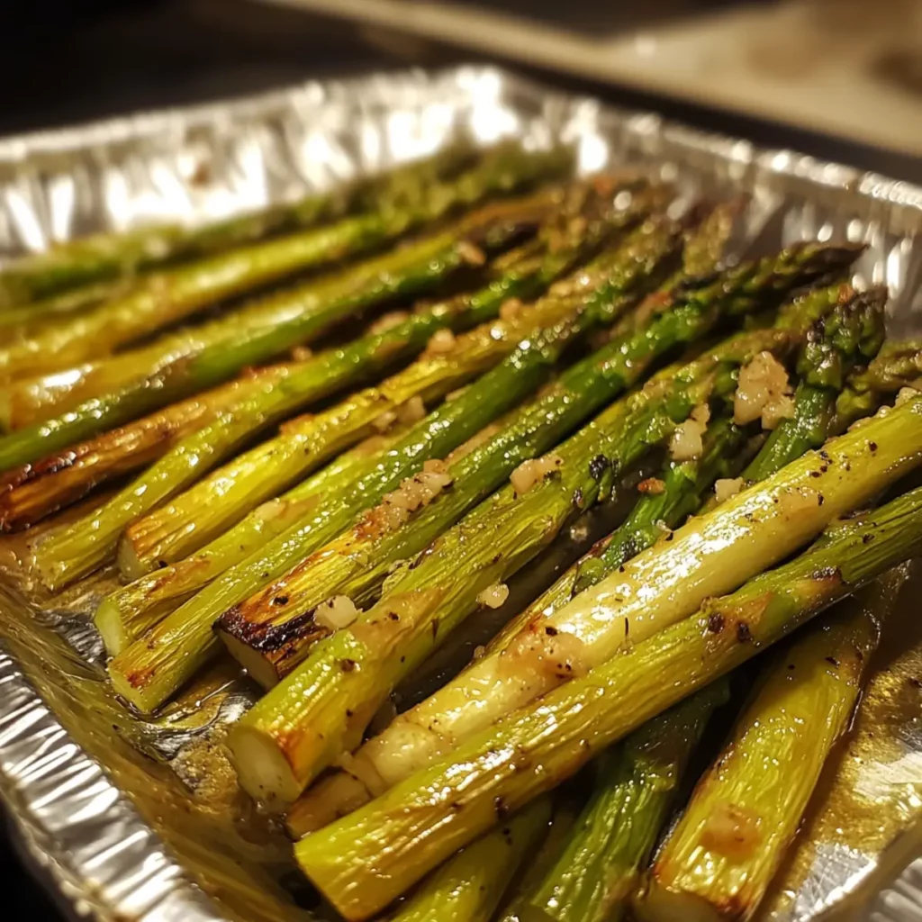 Garlic Butter Roasted Asparagus Side