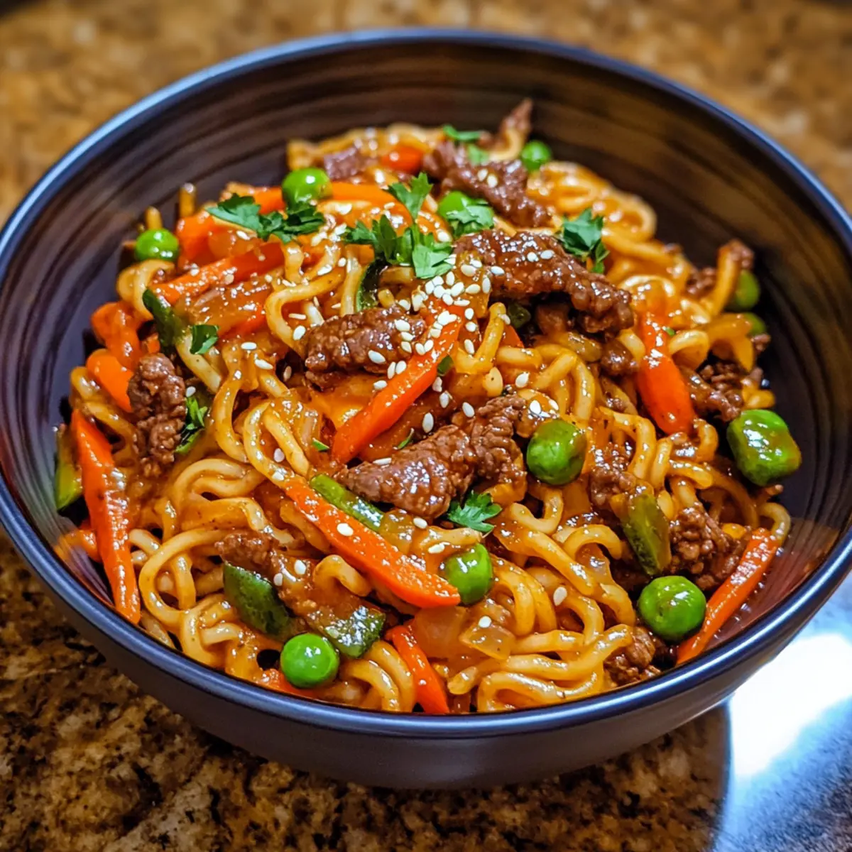 Easy Beef Veggie Noodles