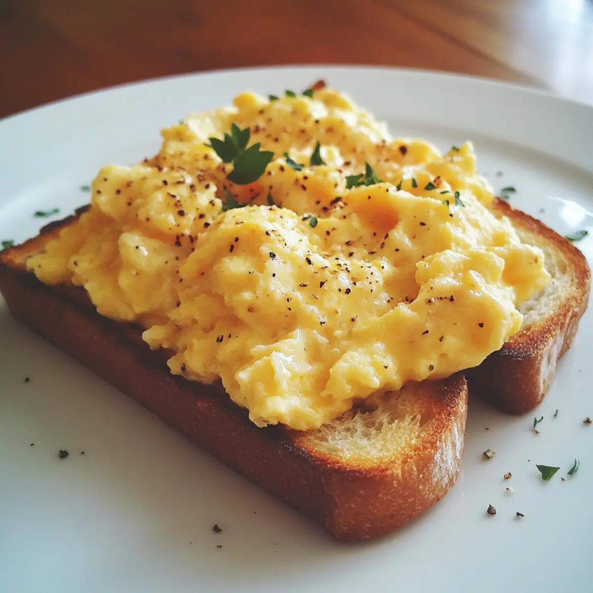 Classic Scrambled Eggs Toast