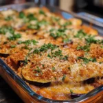 Crispy Parmesan Eggplant Bake