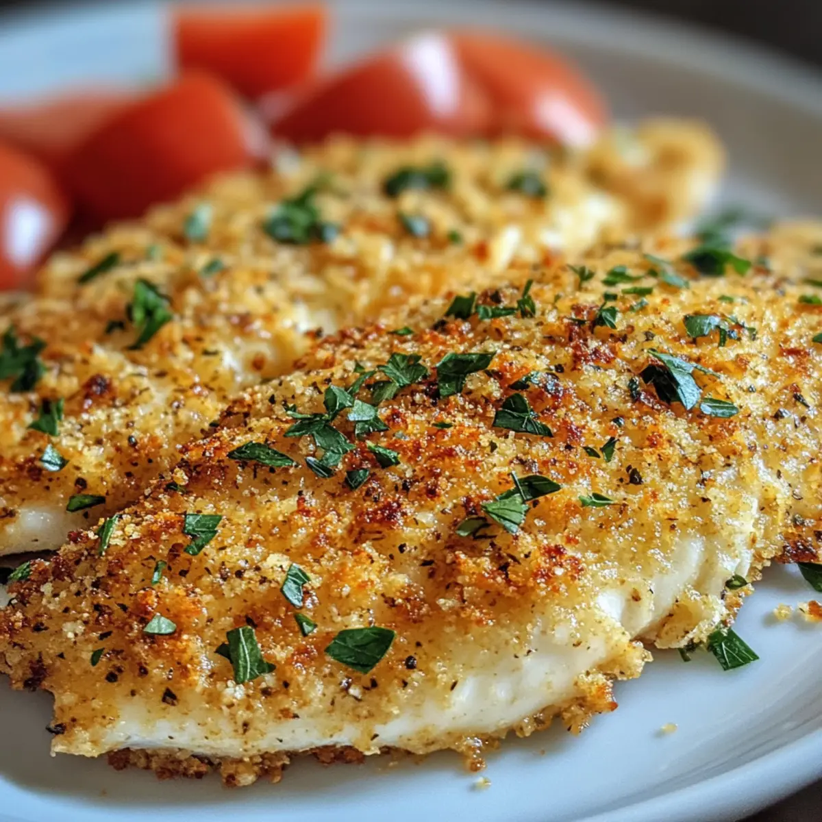 Baked Parmesan Crusted Tilapia