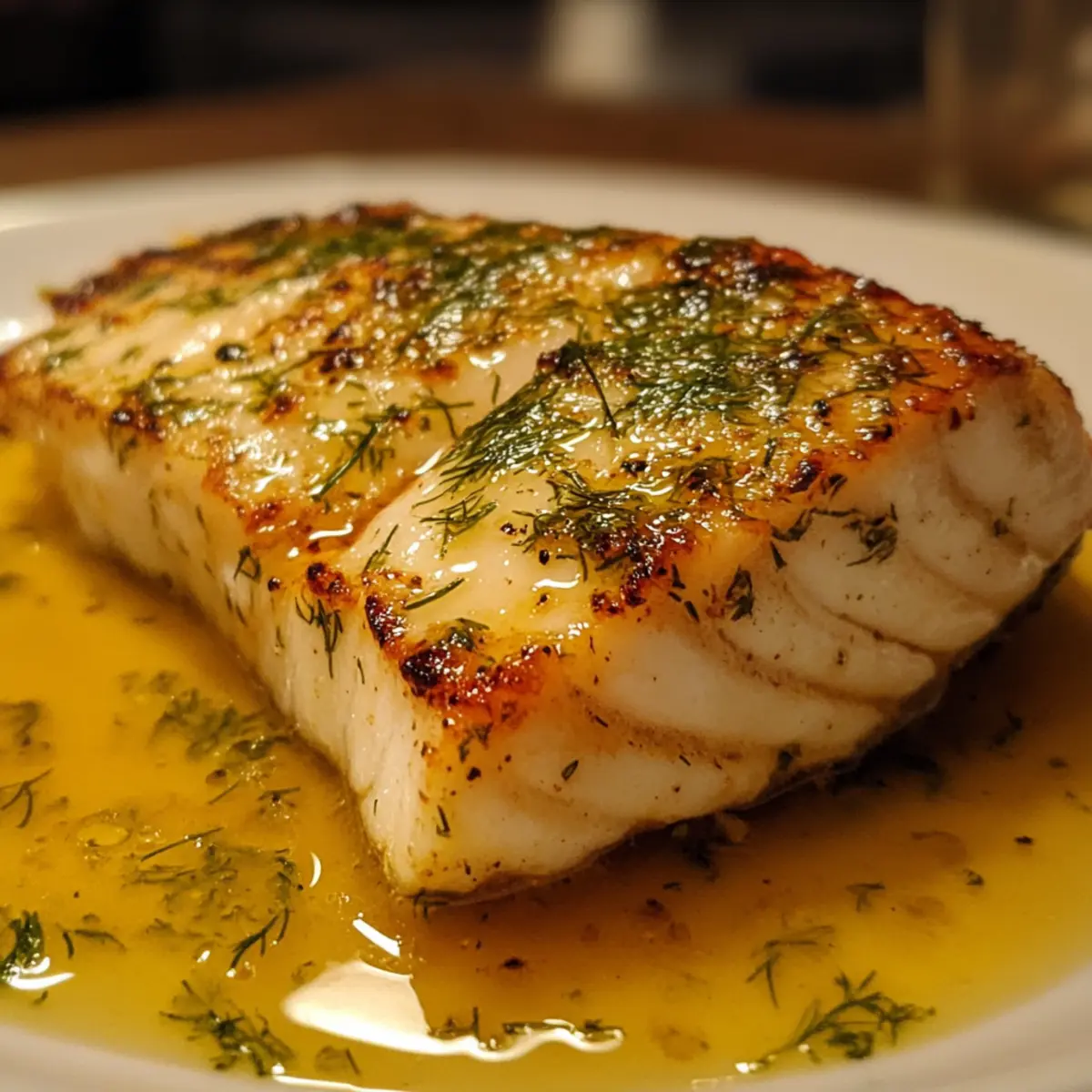 Lemon Dill Butter Seared White Fish