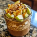 Caramel Apple Overnight Oats Jar