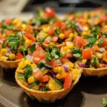 Loaded Veggie Nacho Cups