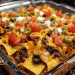 Loaded Beef Nacho Casserole
