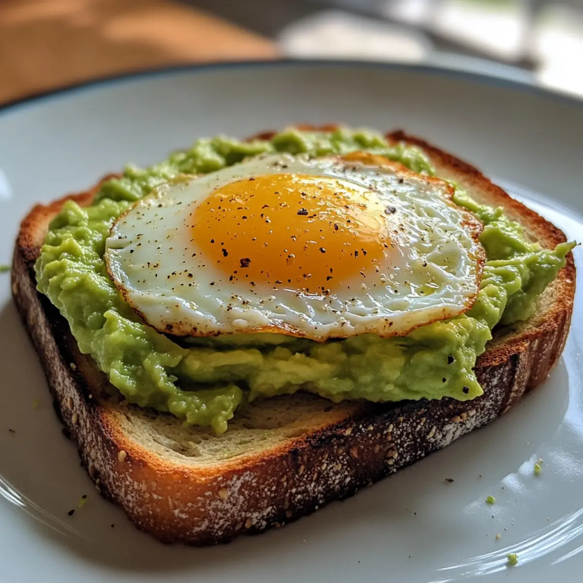 Avocado Egg Breakfast Toast