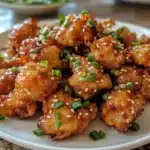 Crispy Honey Garlic Chicken Bites