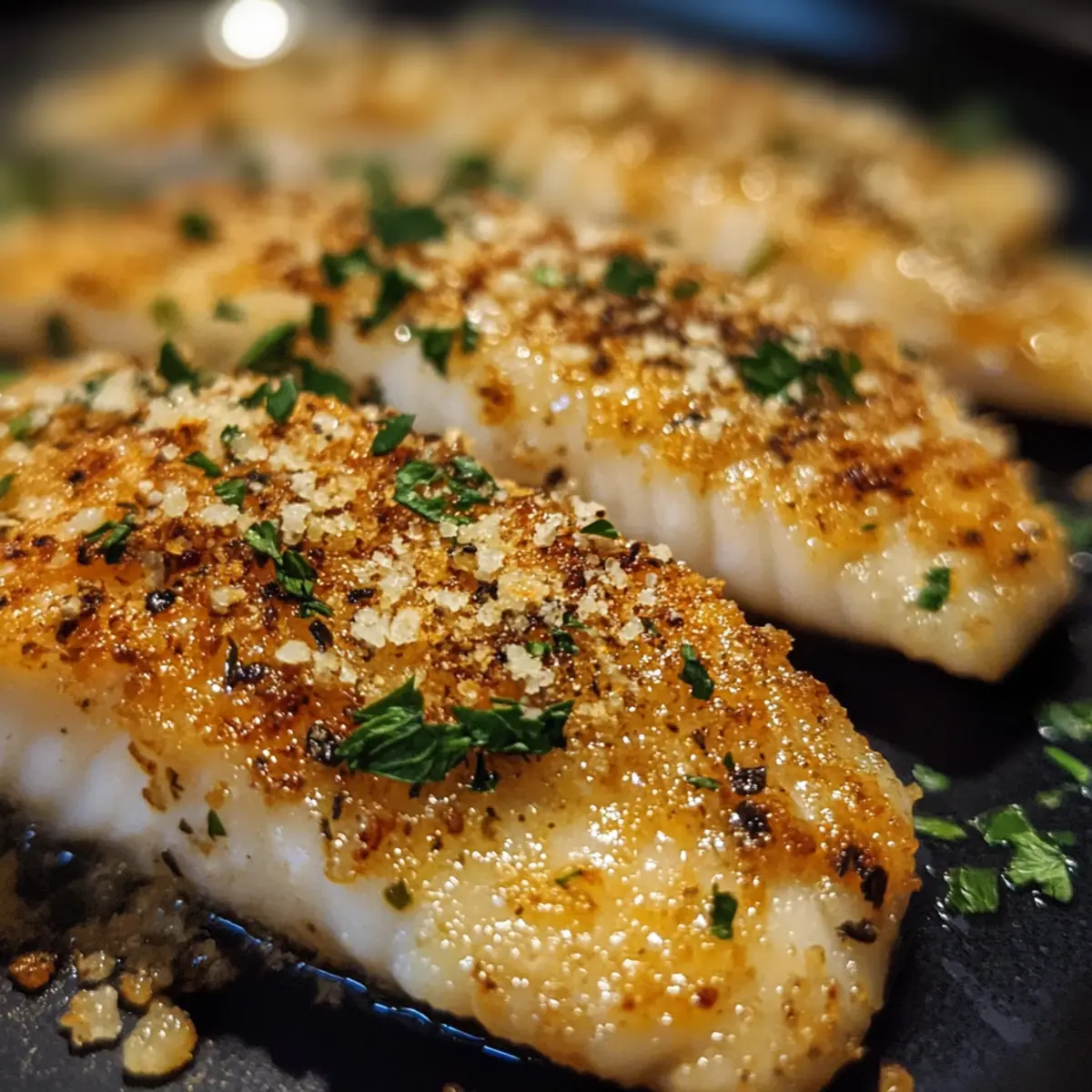 Crispy Garlic Parmesan Fish Fillets