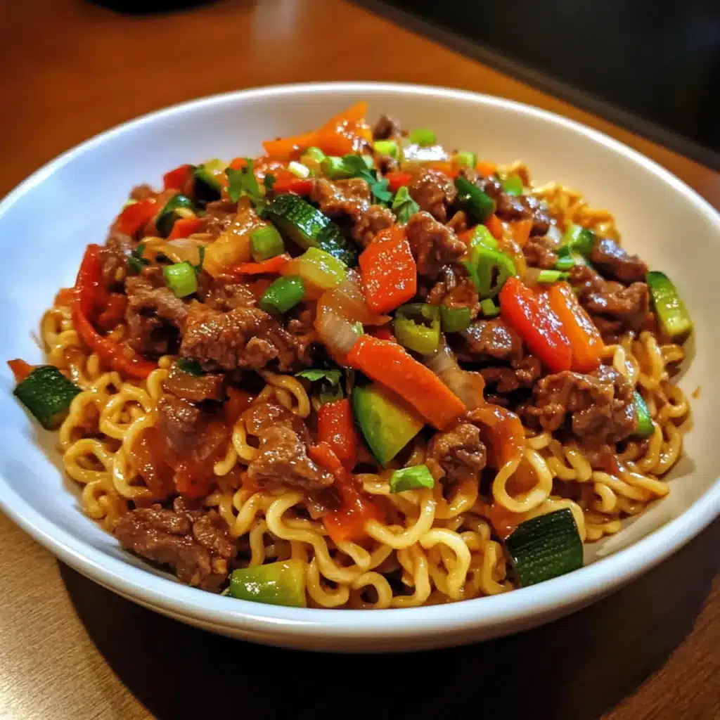 Fast Beef Veggie Noodles