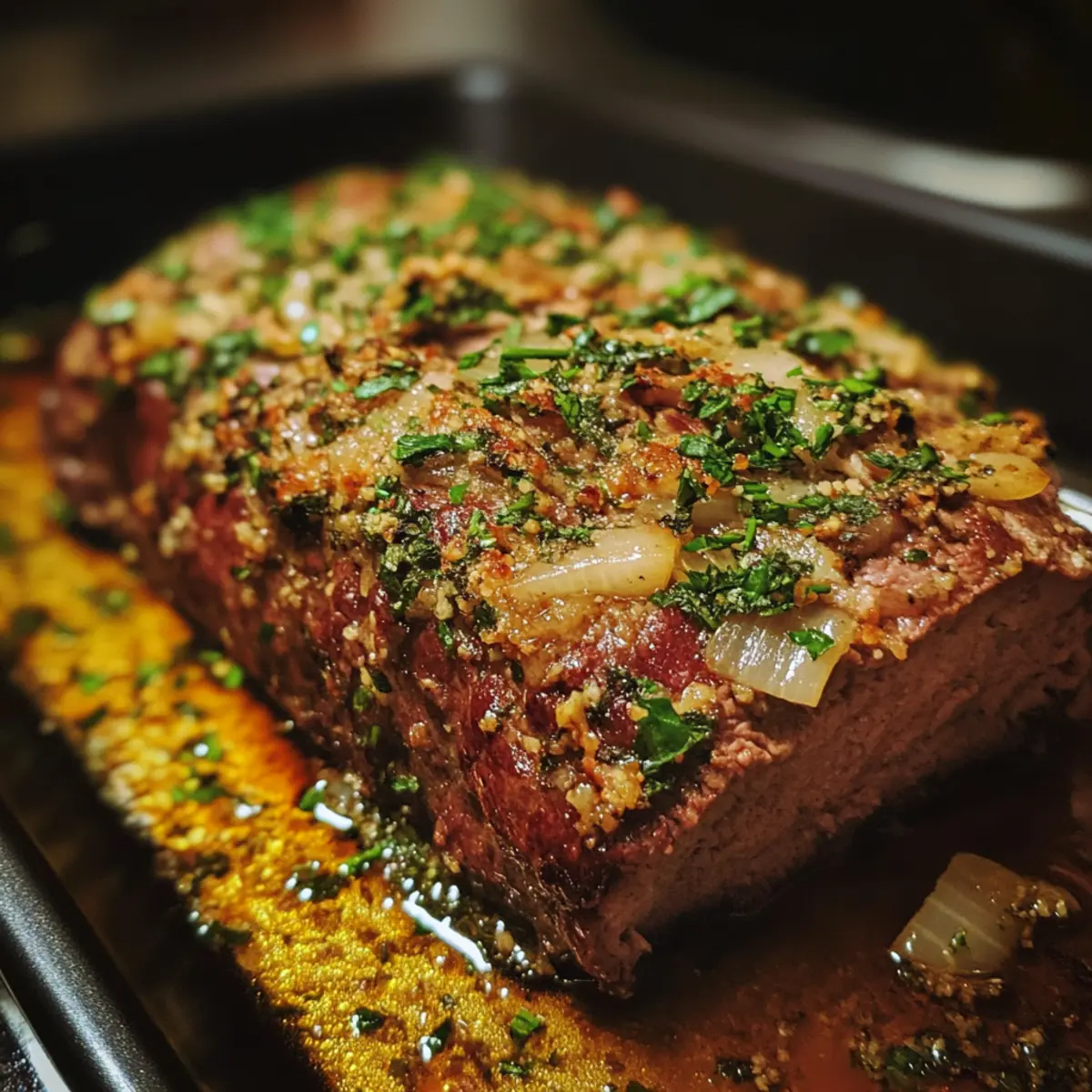 Herb Crusted Beef Loaf