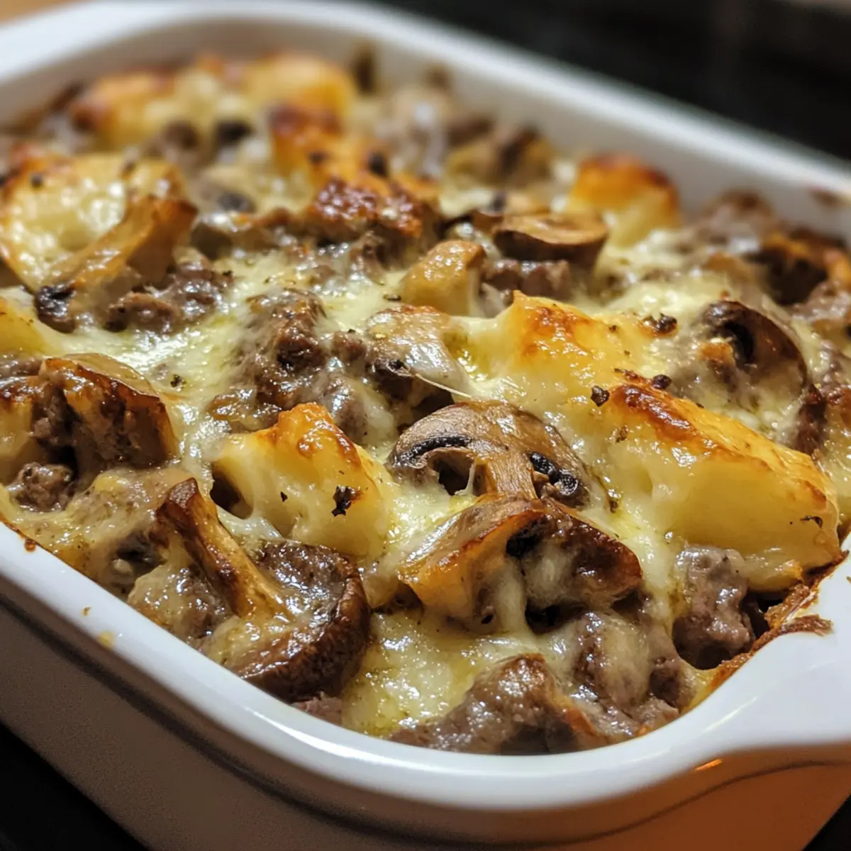 Savory Beef and Mushroom Casserole