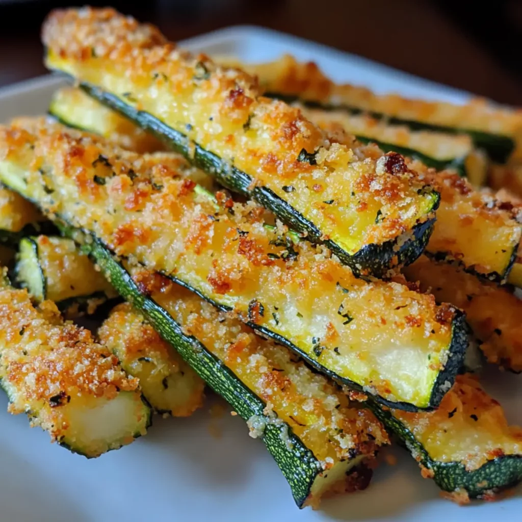 Cheesy Baked Zucchini Fries