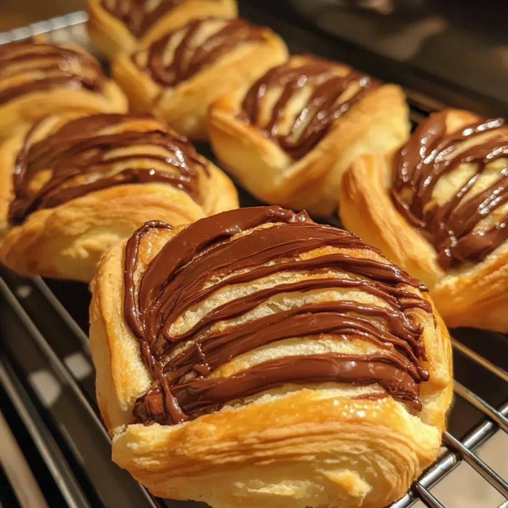 Nutella Swirl Puff Pastries