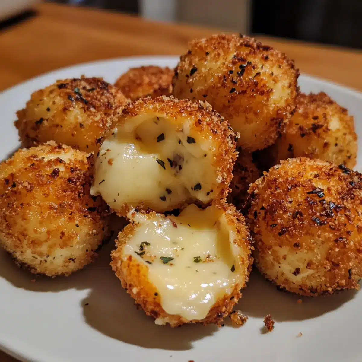 Baked Mozzarella Crunch Bites