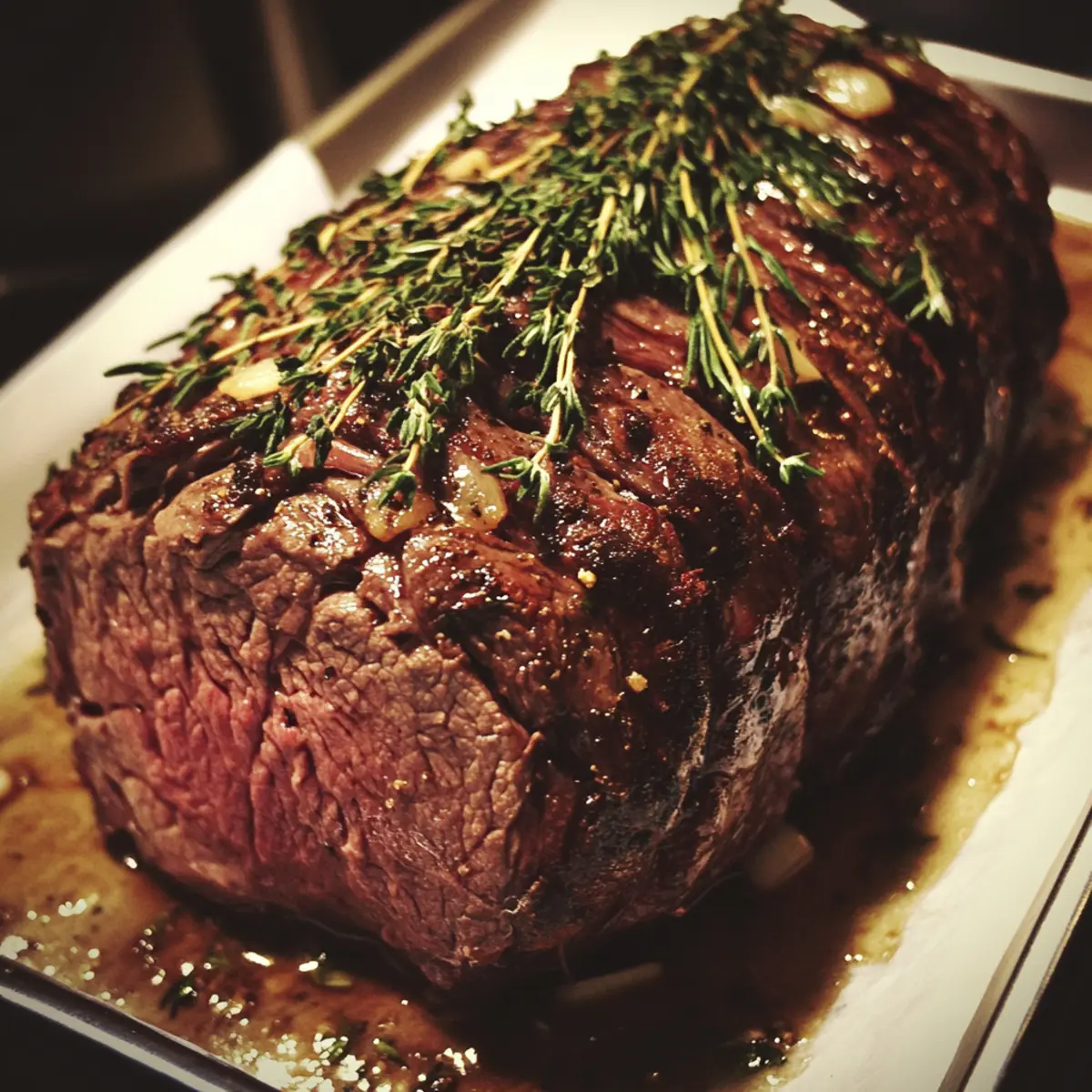 Garlic Thyme Roasted Beef Roast