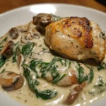 Creamy Spinach Mushroom Chicken