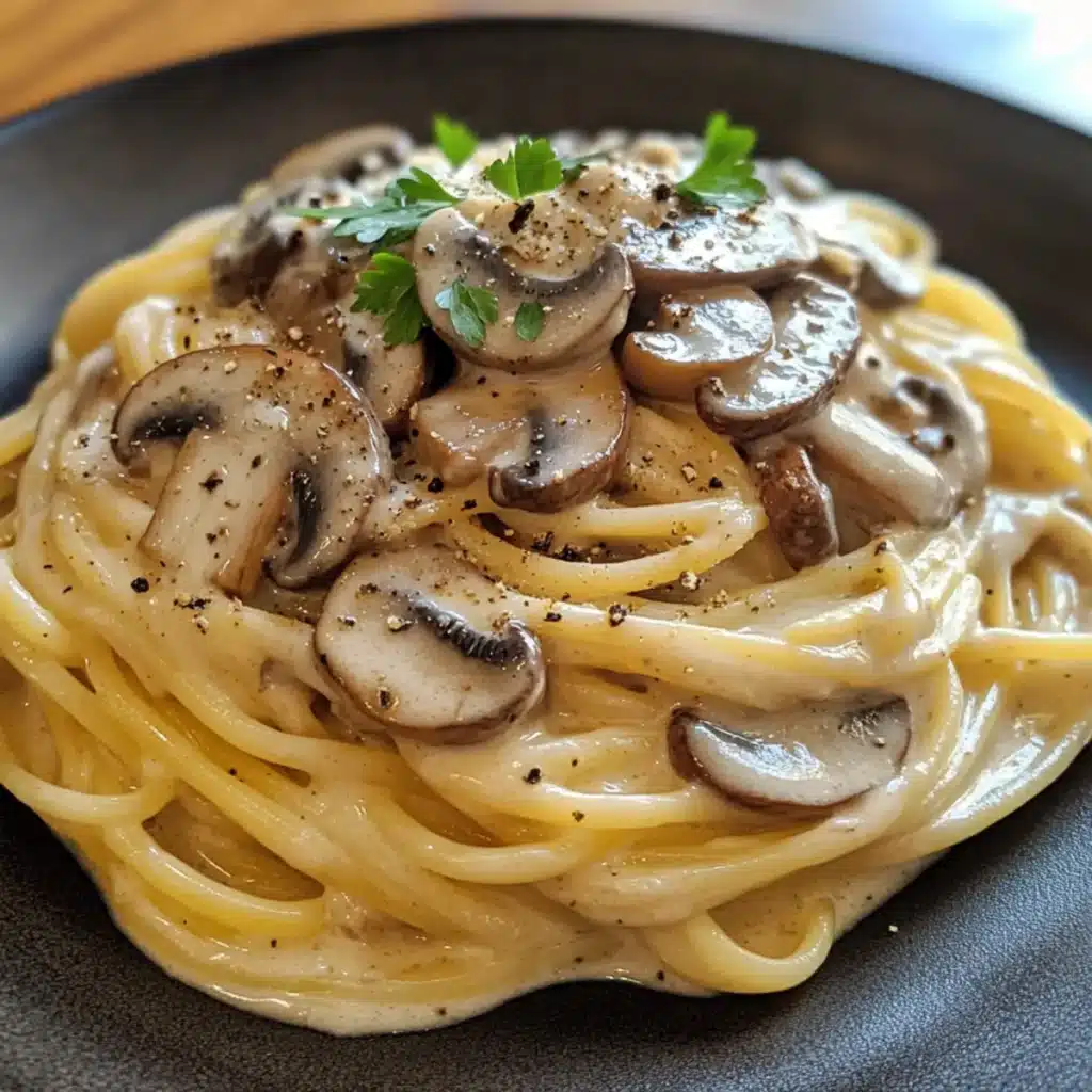 Simple Creamy Mushroom Pasta