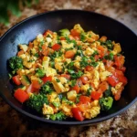 Mediterranean Veggie Egg Scramble