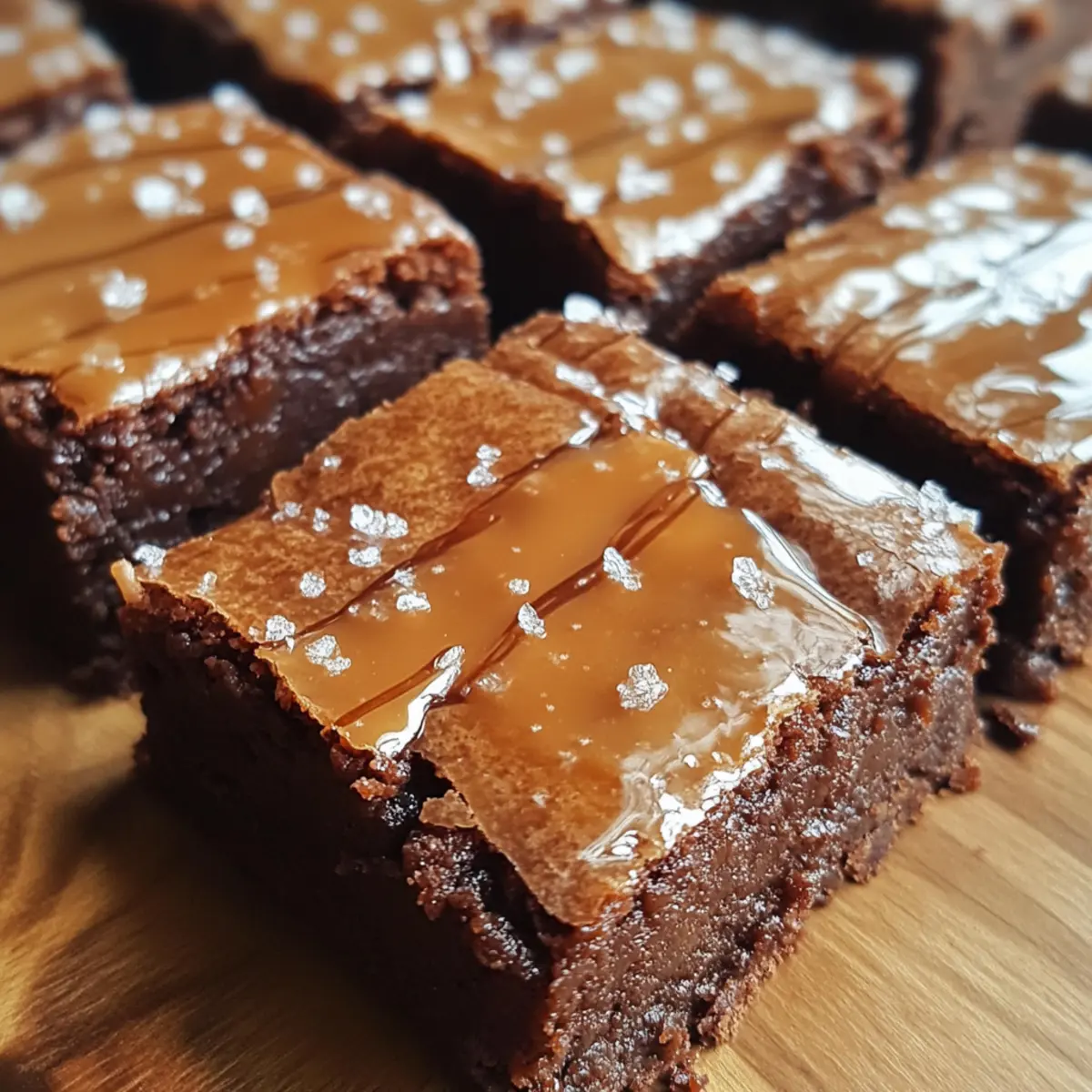 Easy Salted Caramel Brownie Bars