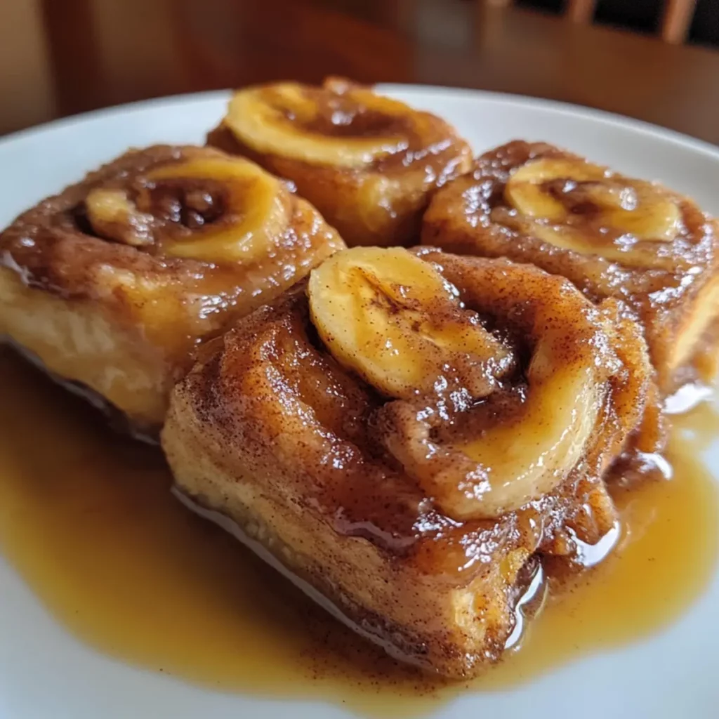 Easy Fried Banana Cinnamon Rolls