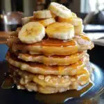 Banana Oat Pancake Stack