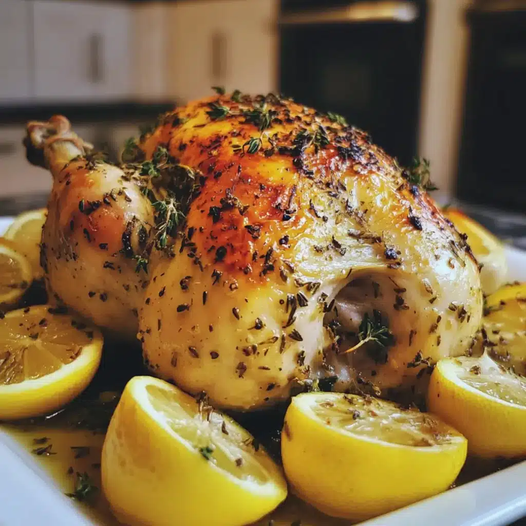 Lemon Herb Roasted Whole Chicken
