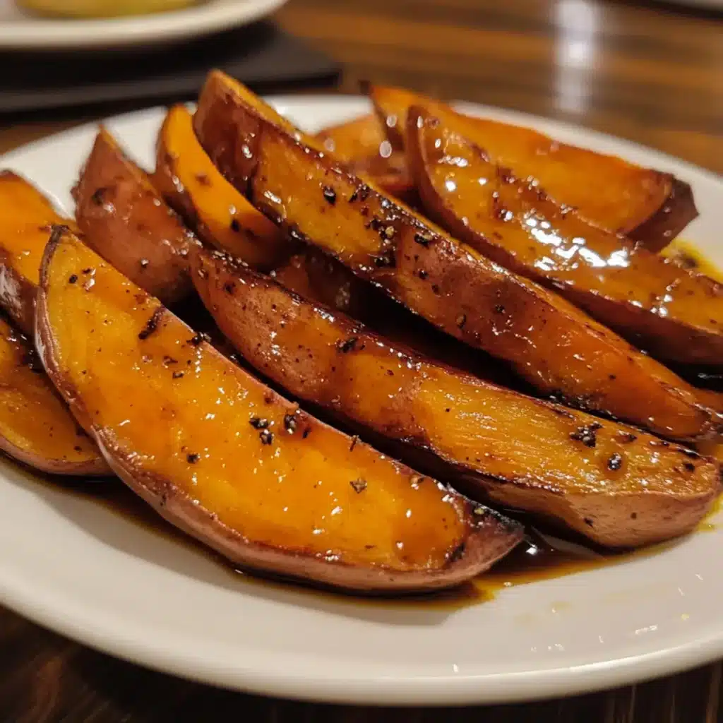 Maple Glazed Sweet Potato Wedges