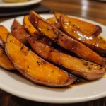 Maple Glazed Sweet Potato Wedges