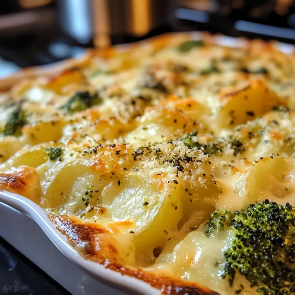 Cheesy Broccoli Potato Casserole