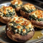 Spinach and Feta Stuffed Mushrooms