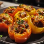 Beef Stuffed Mini Bell Peppers